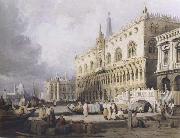 Samuel Prout The Doge s Palace and the Grand Canal,Venice (mk47) Spain oil painting artist